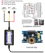 Dash Cam 4K UHD Recording Car Camera DVR Night Vision Video Recorder Built-In Wi-Fi