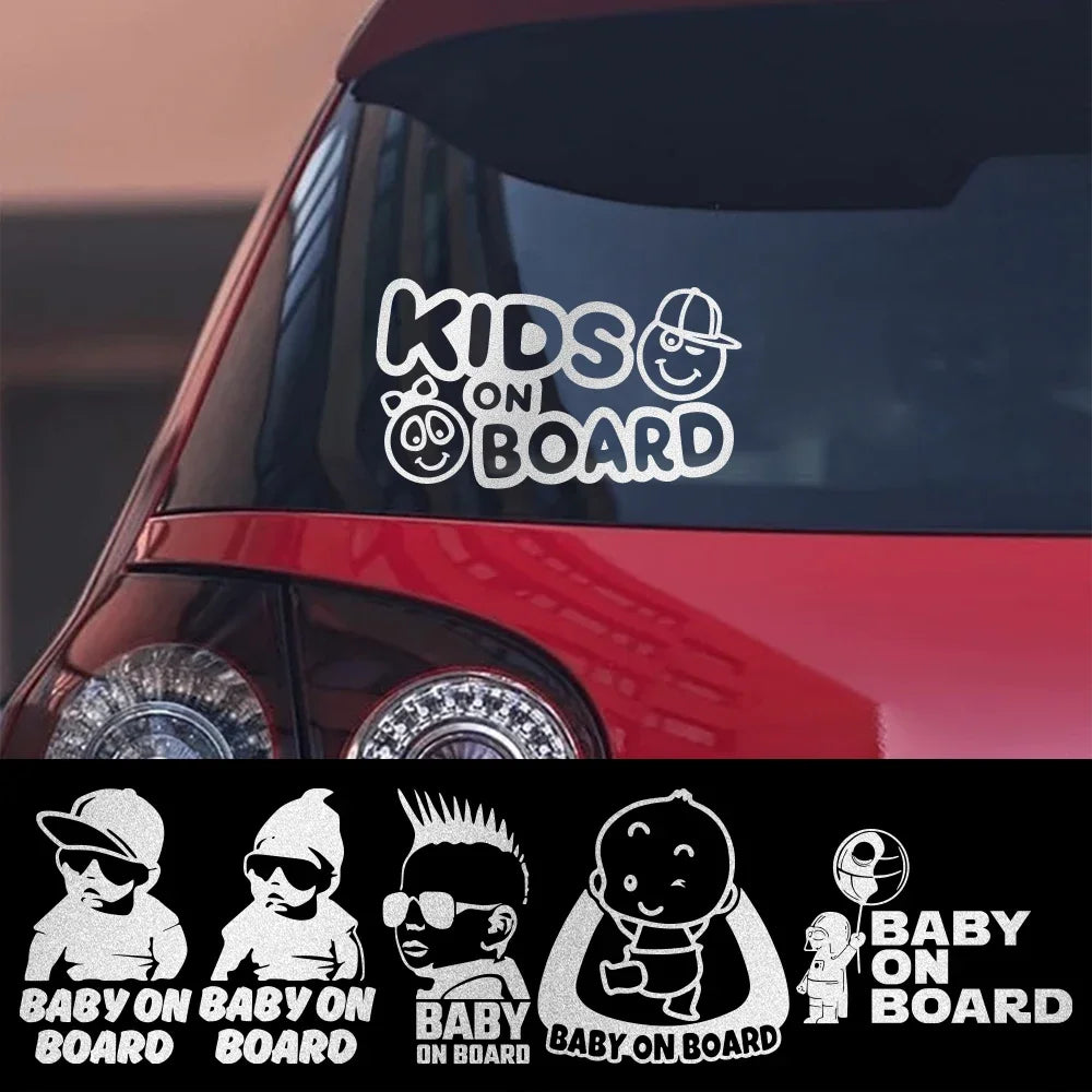 Baby on Board Car Stickers Auto Window DIY Funny Baby In Car Vinyl Decal Personalized Decoration Exterior Car Accessories