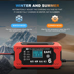 Car Battery Charger 6A 12V Car and Motorcycle Battery Charging Device