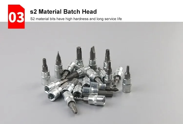 New 46-piece car repair tool kit 1/4 inch socket set