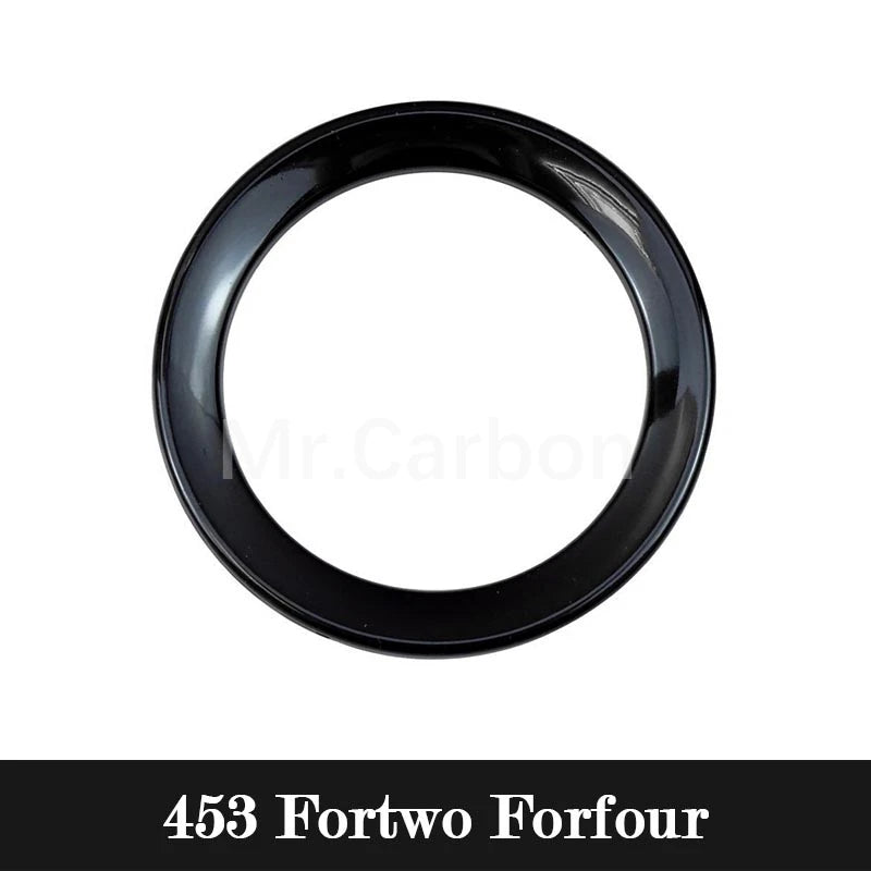 Car Interior Exterior Decoration Protective Cover ABS Black Sticker For Mercedes Smart Fortwo Forfour 453 Modified Accessories