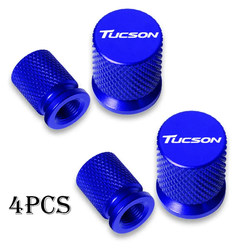 For Hyundai Tucson Accessories Car Wheel Tire Valve Caps Tyre Stem Covers Airdust Waterproof