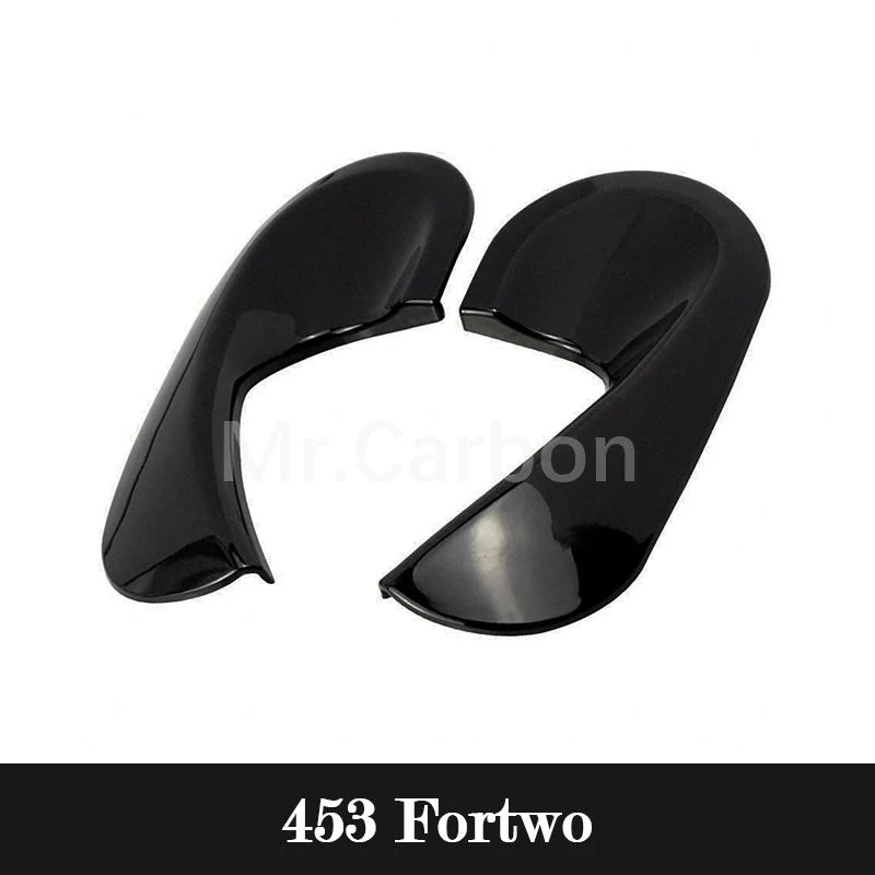 Car Interior Exterior Decoration Protective Cover ABS Black Sticker For Mercedes Smart Fortwo Forfour 453 Modified Accessories