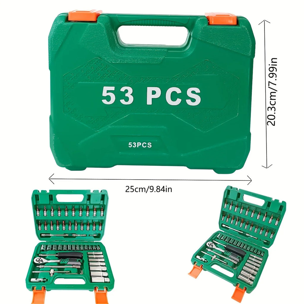 53Pcs Professional Mechanic's Tool Kit