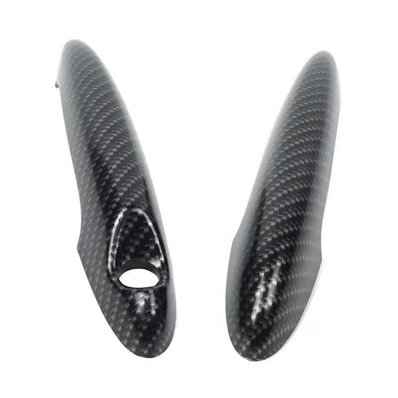 Car Exterior Door Handle Covers For Mini Coupe R58 2011 2012 2013 2014 2015 2 Door Model Carbon Fiber Look Black Accessories
