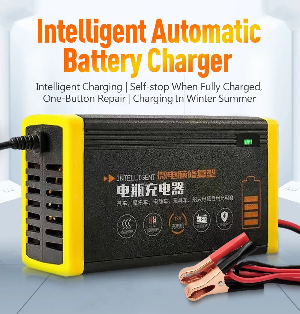 Car Battery Charger 10A 12V Automotive Battery Charger 24V 5A
