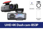 Dash Cam 4K UHD Recording Car Camera DVR Night Vision Video Recorder Built-In Wi-Fi
