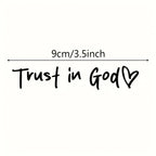 Car Sticker Funny Creative Stickers For Car Rearview Mirrors Stickers Trust In God Believe In God For Cars Motorcycles