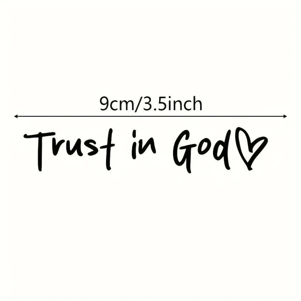 Car Sticker Funny Creative Stickers For Car Rearview Mirrors Stickers Trust In God Believe In God For Cars Motorcycles