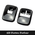 Car Interior Exterior Decoration Protective Cover ABS Black Sticker For Mercedes Smart Fortwo Forfour 453 Modified Accessories