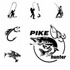 Fishing sticker vinyl Car Stickers Funny Car-Styling For Rear view Mirror Car Head car Windows car Accessories decoration