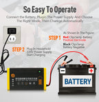 Car Battery Charger 10A 12V Automotive Battery Charger 24V 5A