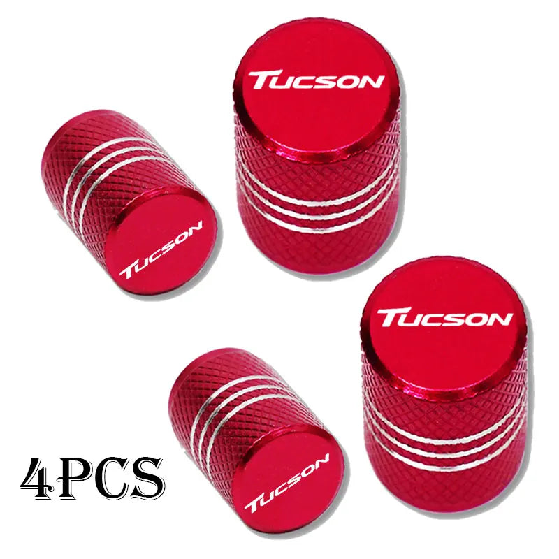 For Hyundai Tucson Accessories Car Wheel Tire Valve Caps Tyre Stem Covers Airdust Waterproof