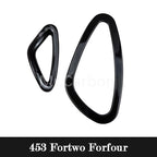 Car Interior Exterior Decoration Protective Cover ABS Black Sticker For Mercedes Smart Fortwo Forfour 453 Modified Accessories