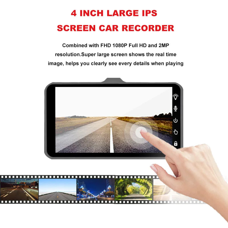 Dash Cam Camera Car HD 1080P Touch Night Vision Video Recorder