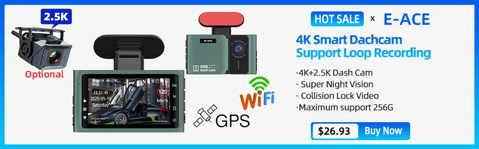 Dash Cam Camera Car HD 1080P Touch Night Vision Video Recorder