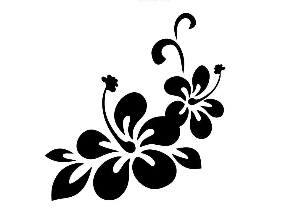 Creative flowers car stickers personalized fun stickers. Car window decoration vinyl motorcycle accessories stickers