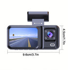 Dash Cam for Cars 3 Channel Car DVR 1080P Camera Video Recorder Front and Rear Inside View Camera