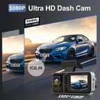 Dash Cam for Cars 3 Channel Car DVR 1080P Camera Video Recorder Front and Rear Inside View Camera