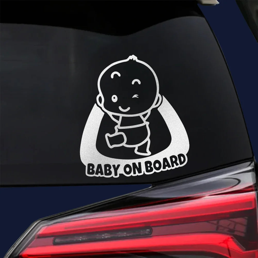 Baby on Board Car Stickers Auto Window DIY Funny Baby In Car Vinyl Decal Personalized Decoration Exterior Car Accessories