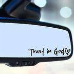 Car Sticker Funny Creative Stickers For Car Rearview Mirrors Stickers Trust In God Believe In God For Cars Motorcycles