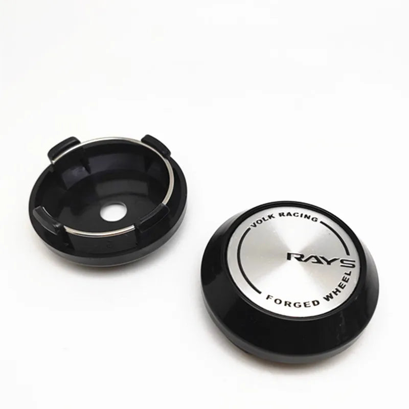 4pcs 64mm 57mm Rays Wheel Center Cap Hub Car Rims Cover Hubcaps Rims Japan Volk Emblem Badge Auto Styling Accessories