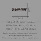 Don't get too close to me or I'll drive slower creative&funny stickers for cartoon fans&lover,high quality for car trucks motorc