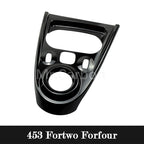 Car Interior Exterior Decoration Protective Cover ABS Black Sticker For Mercedes Smart Fortwo Forfour 453 Modified Accessories
