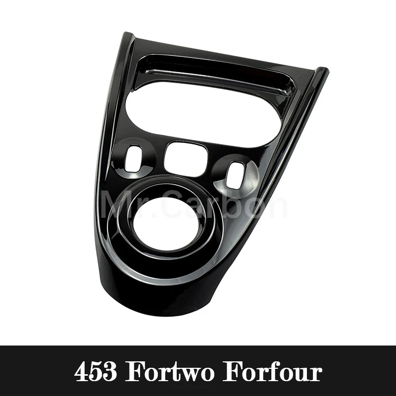 Car Interior Exterior Decoration Protective Cover ABS Black Sticker For Mercedes Smart Fortwo Forfour 453 Modified Accessories