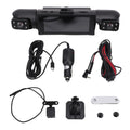 Dash Cam with Rear View Camera 1080P 170° Wide Angle 4 Channel Car Dashboard Camera