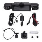 Dash Cam with Rear View Camera 1080P 170° Wide Angle 4 Channel Car Dashboard Camera