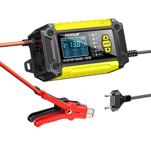 2 in 1 Smart Car Battery Charger System Tester