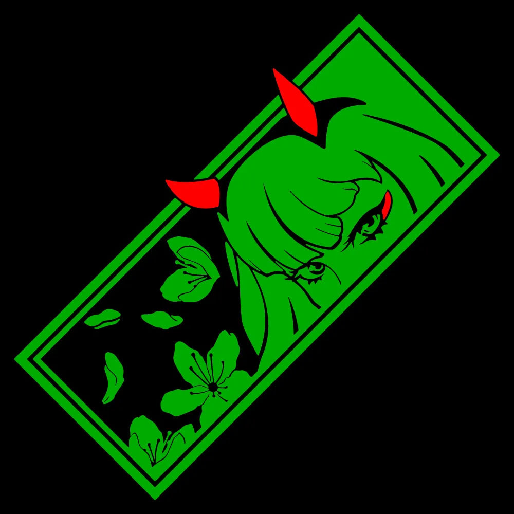 Anime Car Stickers for Bumper JDM Vinyl Decals Cute Girl Design Waterproof Holographic Auto Sticker Exterior Decor Accessories