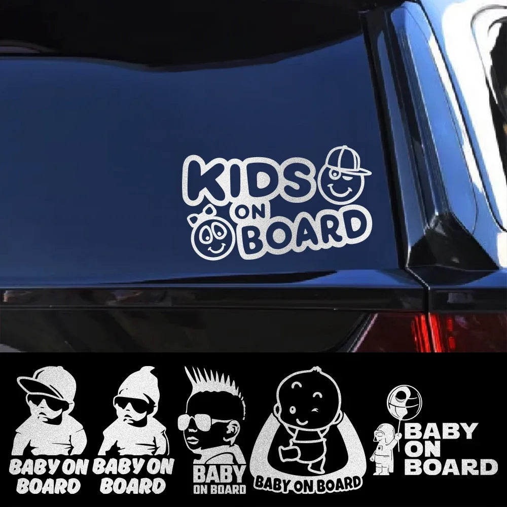 Baby on Board Car Stickers Auto Window DIY Funny Baby In Car Vinyl Decal Personalized Decoration Exterior Car Accessories