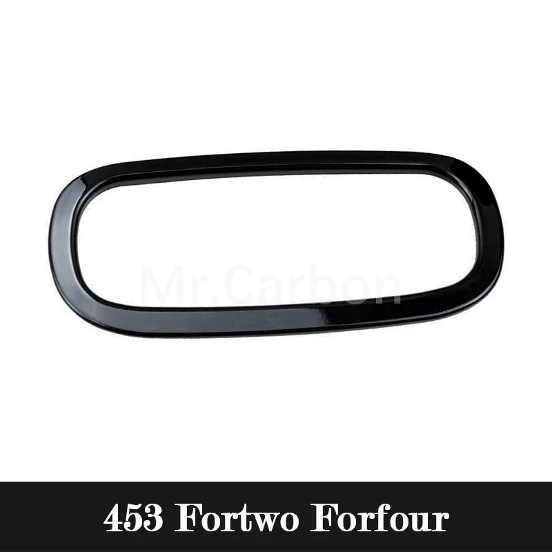 Car Interior Exterior Decoration Protective Cover ABS Black Sticker For Mercedes Smart Fortwo Forfour 453 Modified Accessories