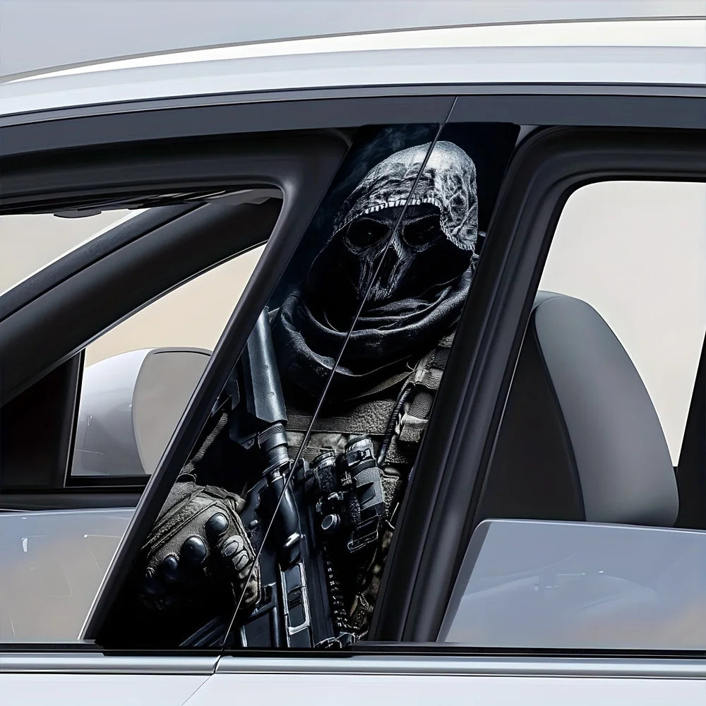 Special Forces Car Stickers - 2-piece, scratch-resistant PVC B-pillar stickers Self-adhesive stickers for all cars