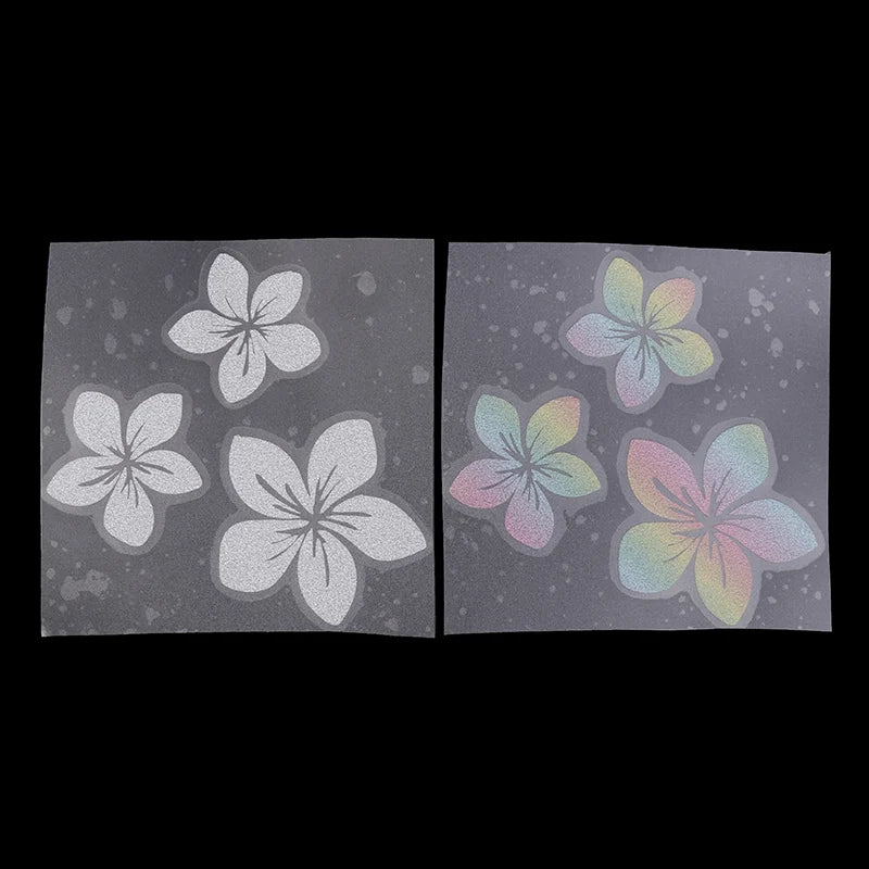 Floral Glitter Decorative Car Stickers Waterproof DlY Sticker Self Adhesive Vinyl Easy to Install for Cars, Motorcycles, Trucks