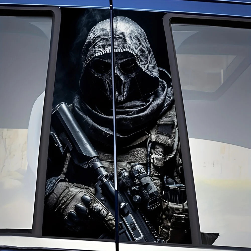 Special Forces Car Stickers - 2-piece, scratch-resistant PVC B-pillar stickers Self-adhesive stickers for all cars