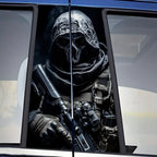Special Forces Car Stickers - 2-piece, scratch-resistant PVC B-pillar stickers Self-adhesive stickers for all cars