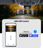 Dash Cam 4K UHD Recording Car Camera DVR Night Vision Video Recorder Built-In Wi-Fi