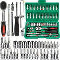 46Pcs Family Tools 1/4 Set Mechanic Tool Kits