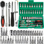 46Pcs Family Tools 1/4 Set Mechanic Tool Kits