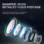 Dash Cam for Cars 3 Channel Car DVR 1080P Camera Video Recorder Front and Rear Inside View Camera