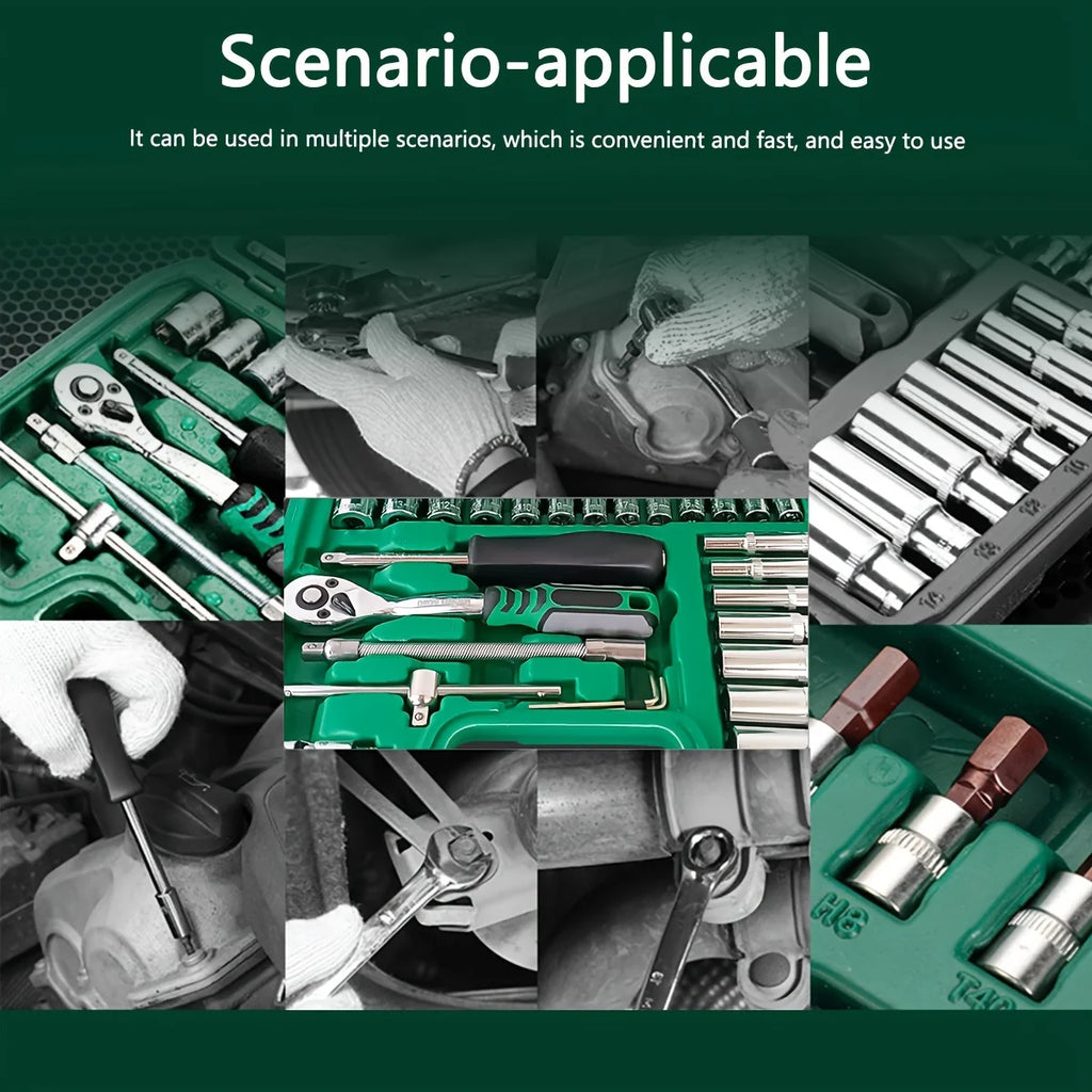 53Pcs Professional Mechanic's Tool Kit