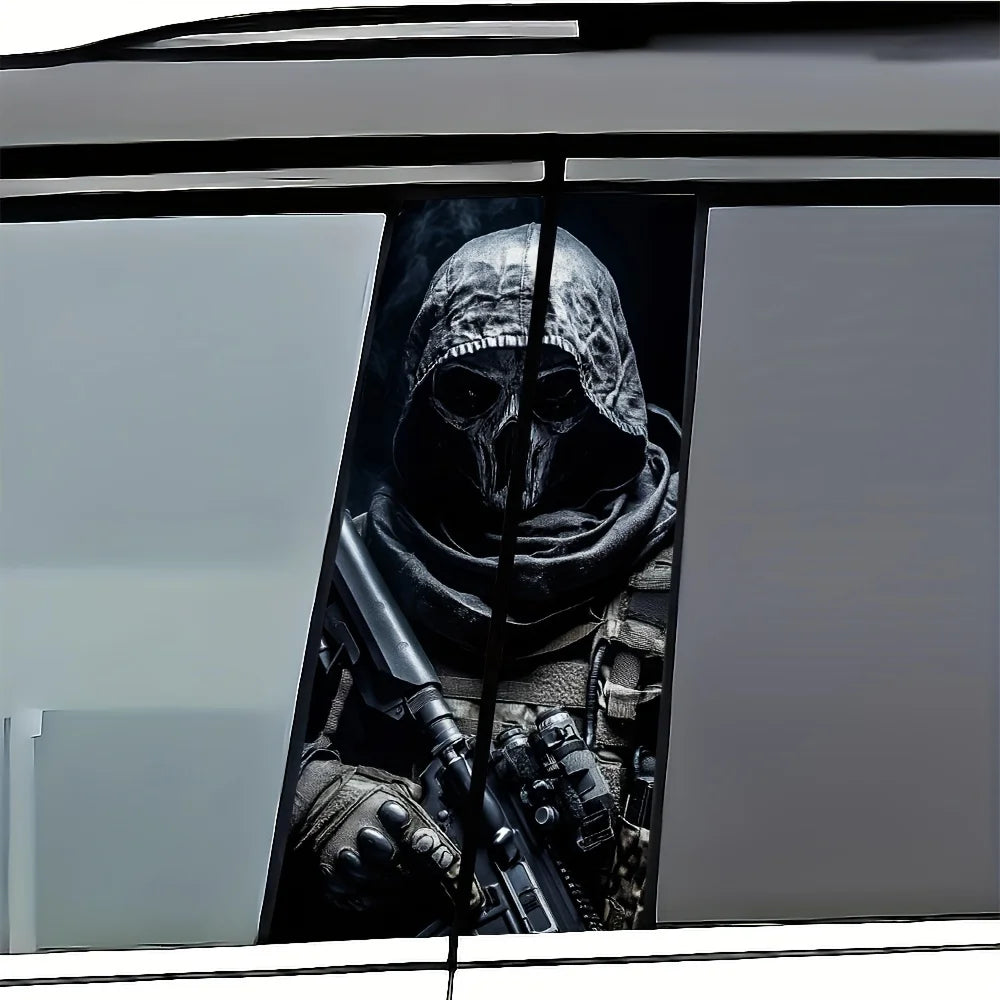 Special Forces Car Stickers - 2-piece, scratch-resistant PVC B-pillar stickers Self-adhesive stickers for all cars