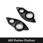 Car Interior Exterior Decoration Protective Cover ABS Black Sticker For Mercedes Smart Fortwo Forfour 453 Modified Accessories