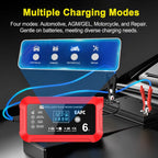 Car Battery Charger 6A 12V Car and Motorcycle Battery Charging Device