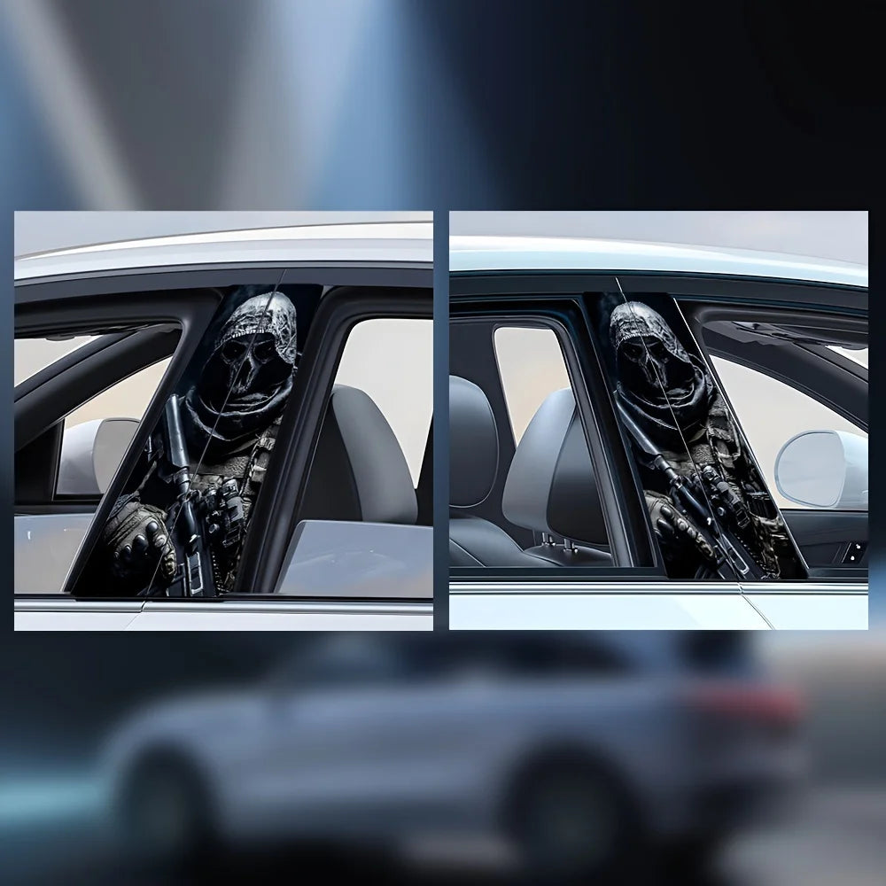 Special Forces Car Stickers - 2-piece, scratch-resistant PVC B-pillar stickers Self-adhesive stickers for all cars