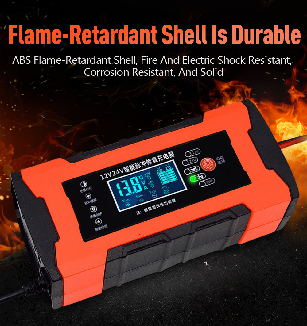 Car Battery Charger 10A 12V Automotive Battery Charger 24V 5A