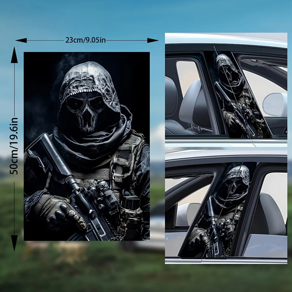 Special Forces Car Stickers - 2-piece, scratch-resistant PVC B-pillar stickers Self-adhesive stickers for all cars